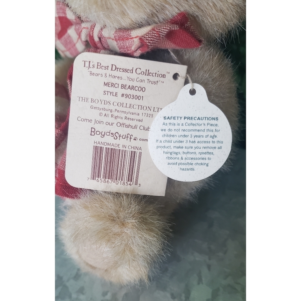 5. Boyd's Bears 8" Merci Bearcoo bear - Picture 4 of 7